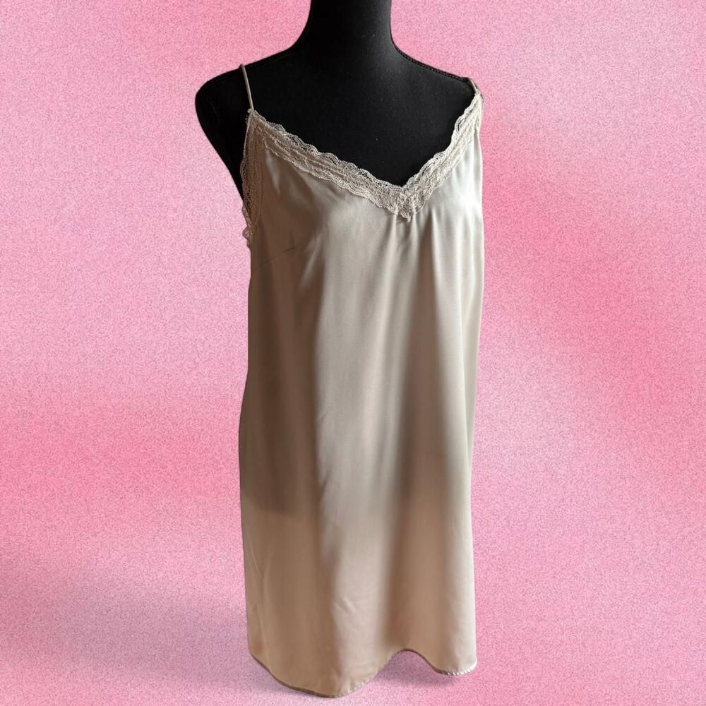 H-m Women's Cream and Tan Dress
